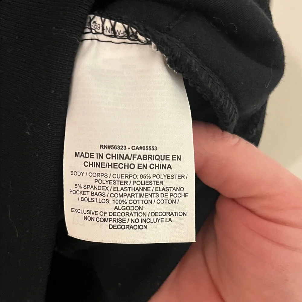Nike Women's Black Velour Zip-Up Sweatshirt with White Accents - Picture 4 of 7